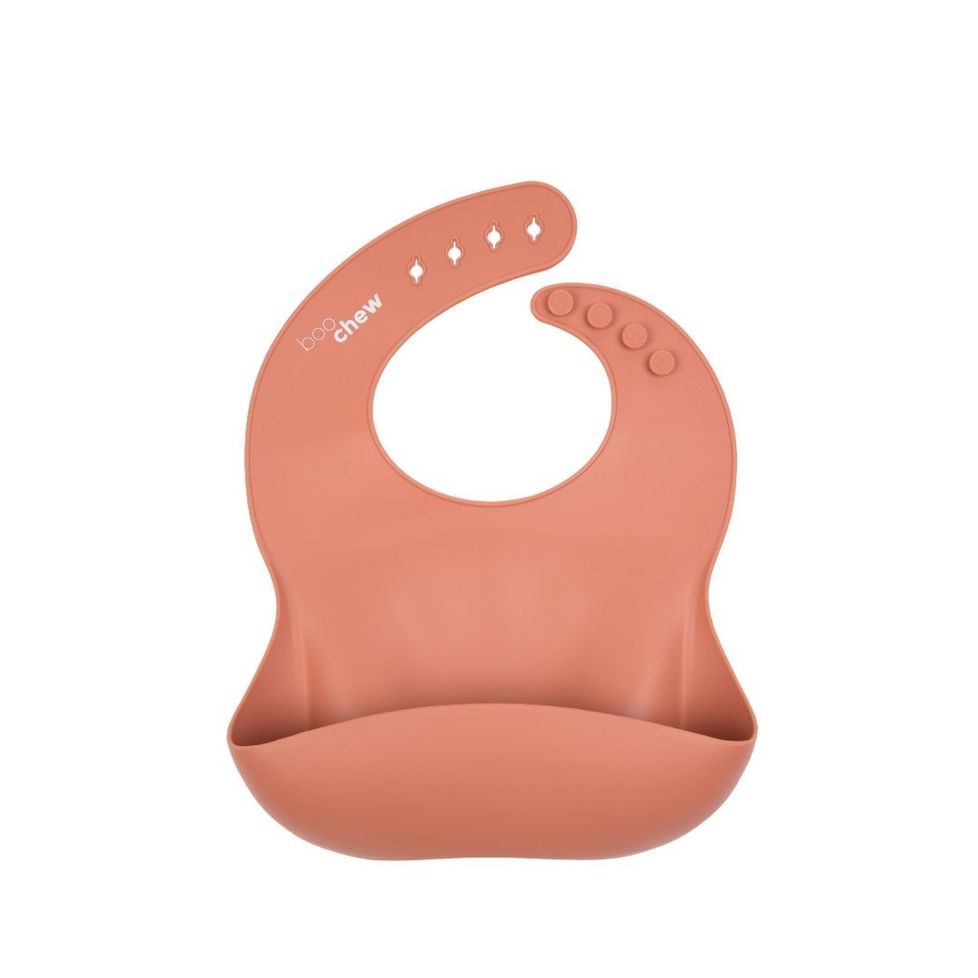 Silicone Bibs <br> Perfectly Imperfect Boo Chew Rust 